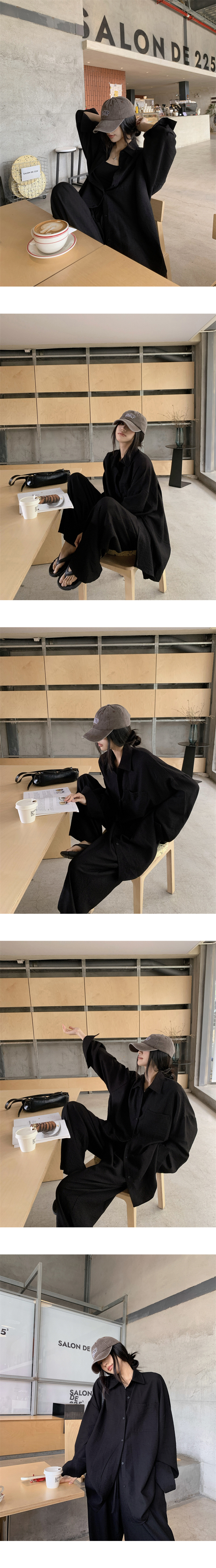라비 루즈핏 셔츠+와이드팬츠 세트 상세 이미지 6